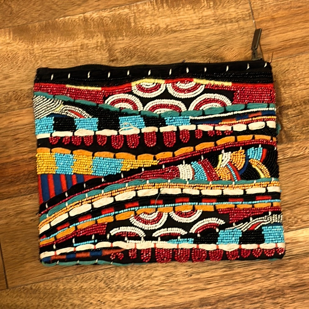 Zara beaded clutch